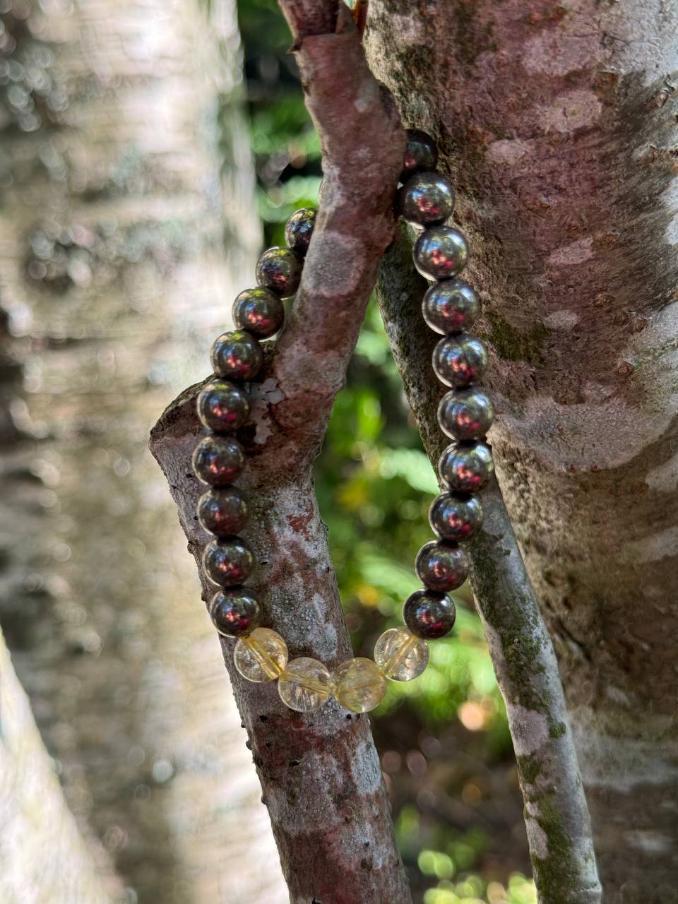 Prosperity Pyrite and Citrine Bracelet